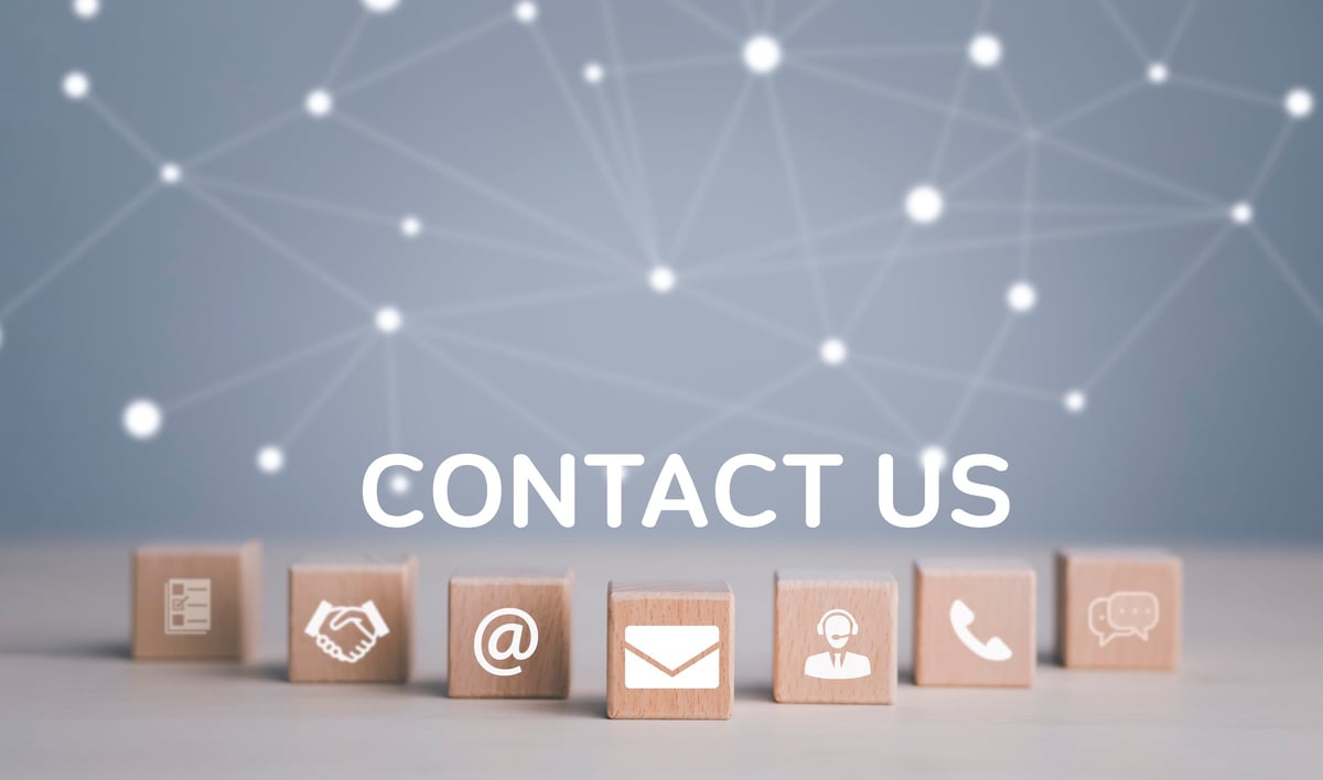 Contact us communication concept